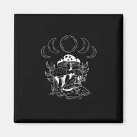 Aesthetic Goblincore And Cottagecore Mushroom Mini Magnet