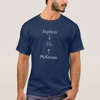 T-shirt - Family Names  - Adult/dark