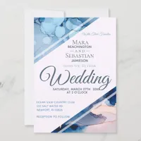 *~* Watercolor Elegant Trendy Watercolor Wedding Invitation