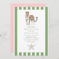 Coastal Chic Beach Club Bachelorette Weekend Invitation