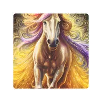 The Golden Horse Metal Print