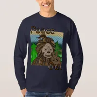 Peace Out Bigfoot Sasquatch T-Shirt