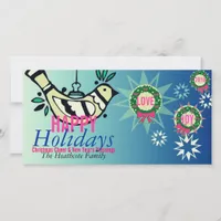 Peace Dove Holiday Love Joy Greeting Card