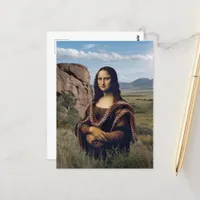 Funny Mona Lisa On Safari Postcard