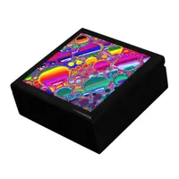 Rainbow Blast Abstract Art   Gift Box