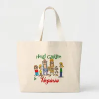 Held Captive in Virginia Large Tote Bag