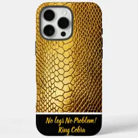 Stunning golden snake skin patterns iPhone 16 pro max case