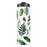 Green Foliage Botanical Nature  Thermal Tumbler