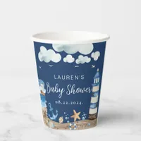 Nautical Baby Shower Paper Cups