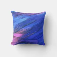 Abstract Art Brushstrokes Throw Pillow