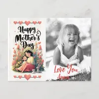 *~* Photo Sweet Whimsical Heart Mother's Day AP72 Holiday Postcard