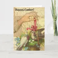 Birds in a Basket, Easter Holiday Card