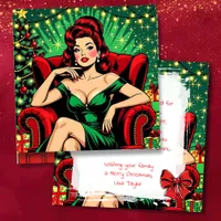 a Funny Sarcastic Retro Christmas Holiday Card