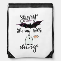 Shorty Batty Funny Retro Drawstring Bag