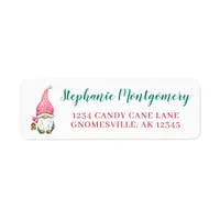 Cute Gnome Christmas Return Address Label