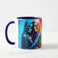 Skeletons Wrapped in a Rainbow Mug