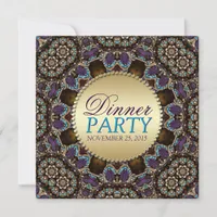 Bohemian Mosaic Dinner Party Invitations