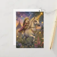 The Hedgehog and the Unicorn Postcard