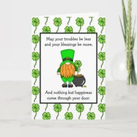 Irish Blessing | Happy St Patrick's Day  | Gnome Card