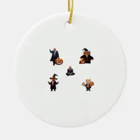 Halloween Day - Trumpkin Classic Ceramic Ornament