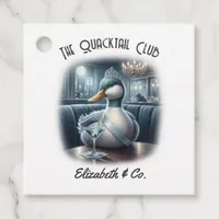The Quacktail Club Mallard Lake Bachelorette Favor Tags