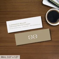 Minimalist Slim Business Cards with Logo