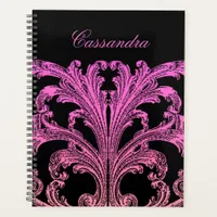 Vintage Romantic Goth in Pink & Black Personalized Planner