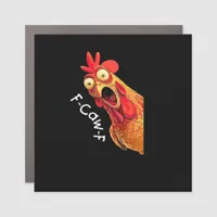 F-Caw-F-Chicken Classic Vintage Graphic Car Magnet