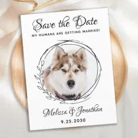 My Humans Are Getting Married Dog Pet Wedding Save Announcement Postcard