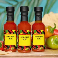 Fire Chillies and Cactus Personalized Hot Sauces