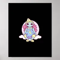 Pastel Goth Whimsigoth Clown Ragdoll Poster