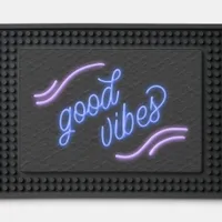 Good Vibes Neon Blue/Purple ID970 Bar Mat