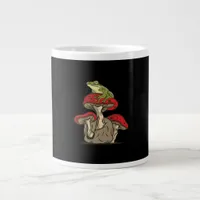 Frog  Mushroom Cottagecore Classic Giant Coffee Mug