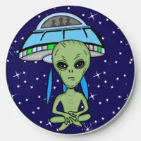 Alien and UFO Night Sky Wireless Charger
