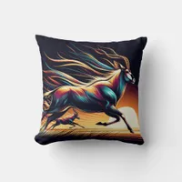 Serenity in Motion Antelope-Inspired Throw Pillow