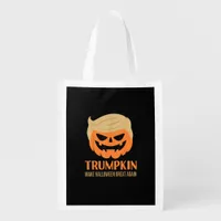 Trumpkin Make Halloween Great Again Funny Sarcasti Grocery Bag