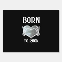 Skeleton Hands Grey Heart Modern Aesthetic Sign