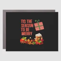 Tis The Season To Merry Aesthetic Unique Car Magnet
