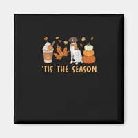 Tis The Season German Shorthaired Dog Fall Pumpkin Magnet