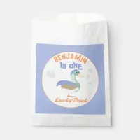 One Lucky Duck &  Bubbles First Birthday Pastel  Favor Bag