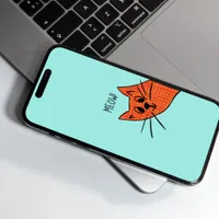 Whimsical Curious Ginger Cat Phone Case