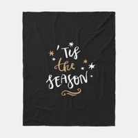 Tis The Season Classic Aesthetic Style Fleece Blanket