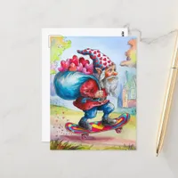 Adorable Valentine Gnome Postcard