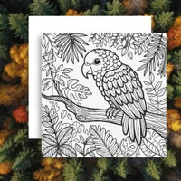 Color Me Card | Amazon Parrot