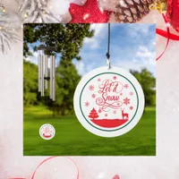 Red and Green Let It Snow Merry Christmas | Wind Chime