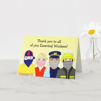 Thank You Essential Workers Card