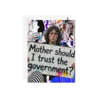 Mother should I trust the government? collage Postcard