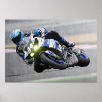 Extreme Sports Poster:Guy on Motocross Bike Poster