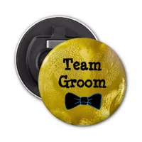 Team Groom Cold Beer Bubbles Bottle Opener