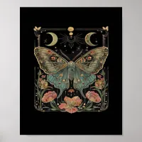 Whimsigoth Moth Shirt, Botanical Butterfly T Shirt Poster